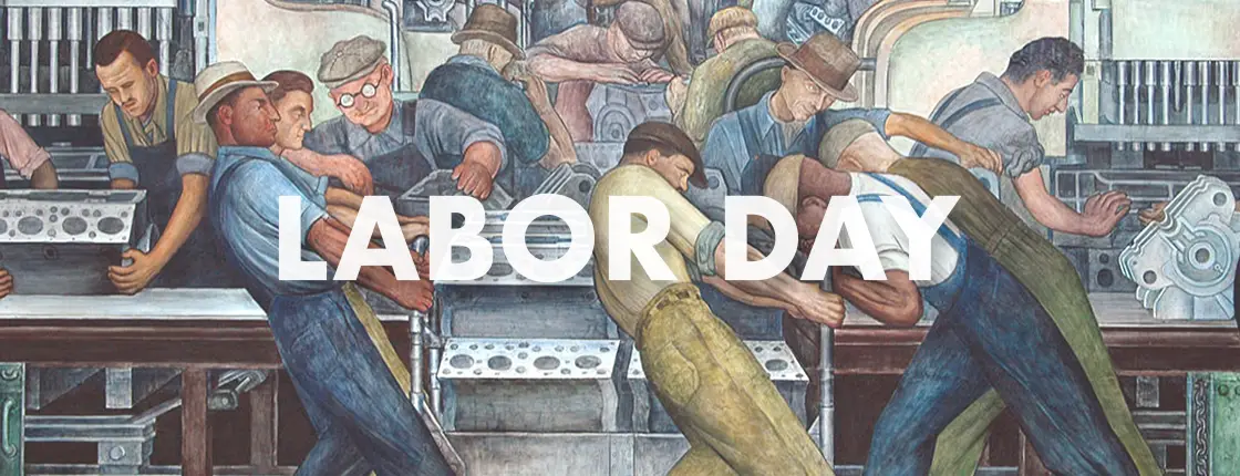 Labor Day workers mural
