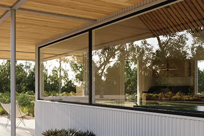 Marvin VIVID direct glaze windows in Ebony