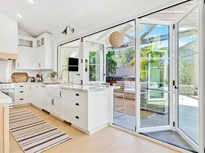 AG Millworks bifold folding door system