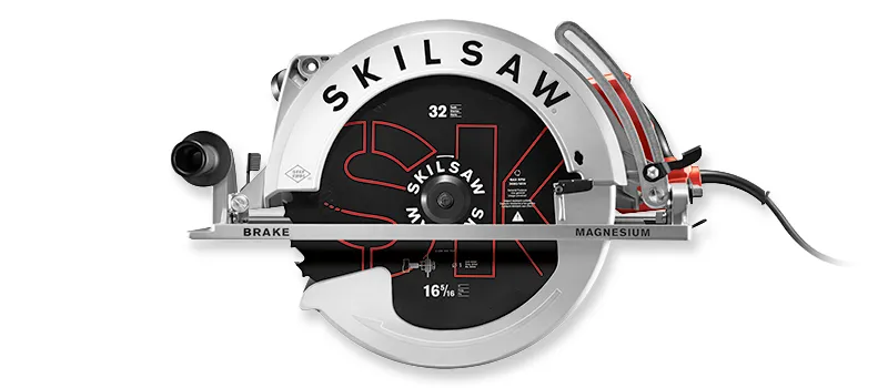 The 16-5/16 inch Worm Drive Skilsaw is the biggest worm drive saw available